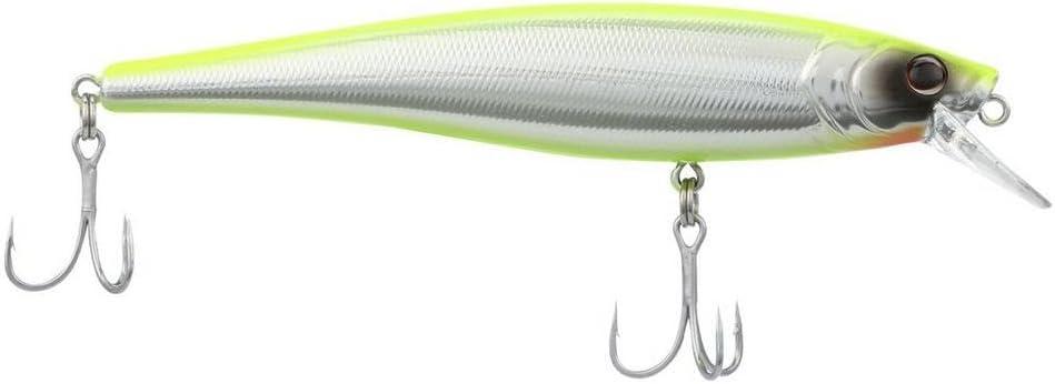 imageBerkley Cutter Saltwater Fishing Hard Bait Erratic Rolling Action Ideal for a Variety of Retrieves and Species Equipped with Fusion19 HookChromeChartreuse