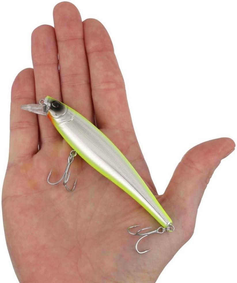 imageBerkley Cutter Saltwater Fishing Hard Bait Erratic Rolling Action Ideal for a Variety of Retrieves and Species Equipped with Fusion19 HookChromeChartreuse