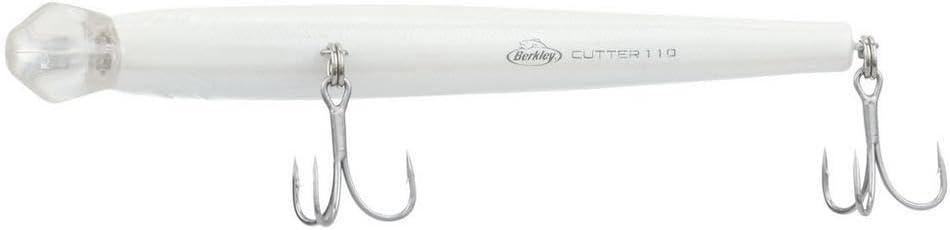 imageBerkley Cutter Saltwater Fishing Hard Bait Erratic Rolling Action Ideal for a Variety of Retrieves and Species Equipped with Fusion19 HookPearl White