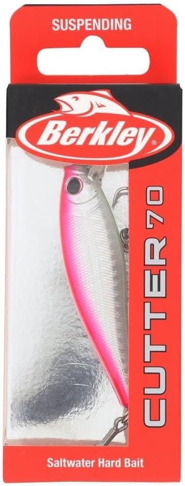 imageBerkley Cutter Saltwater Fishing Hard Bait Erratic Rolling Action Ideal for a Variety of Retrieves and Species Equipped with Fusion19 HookPink Silver