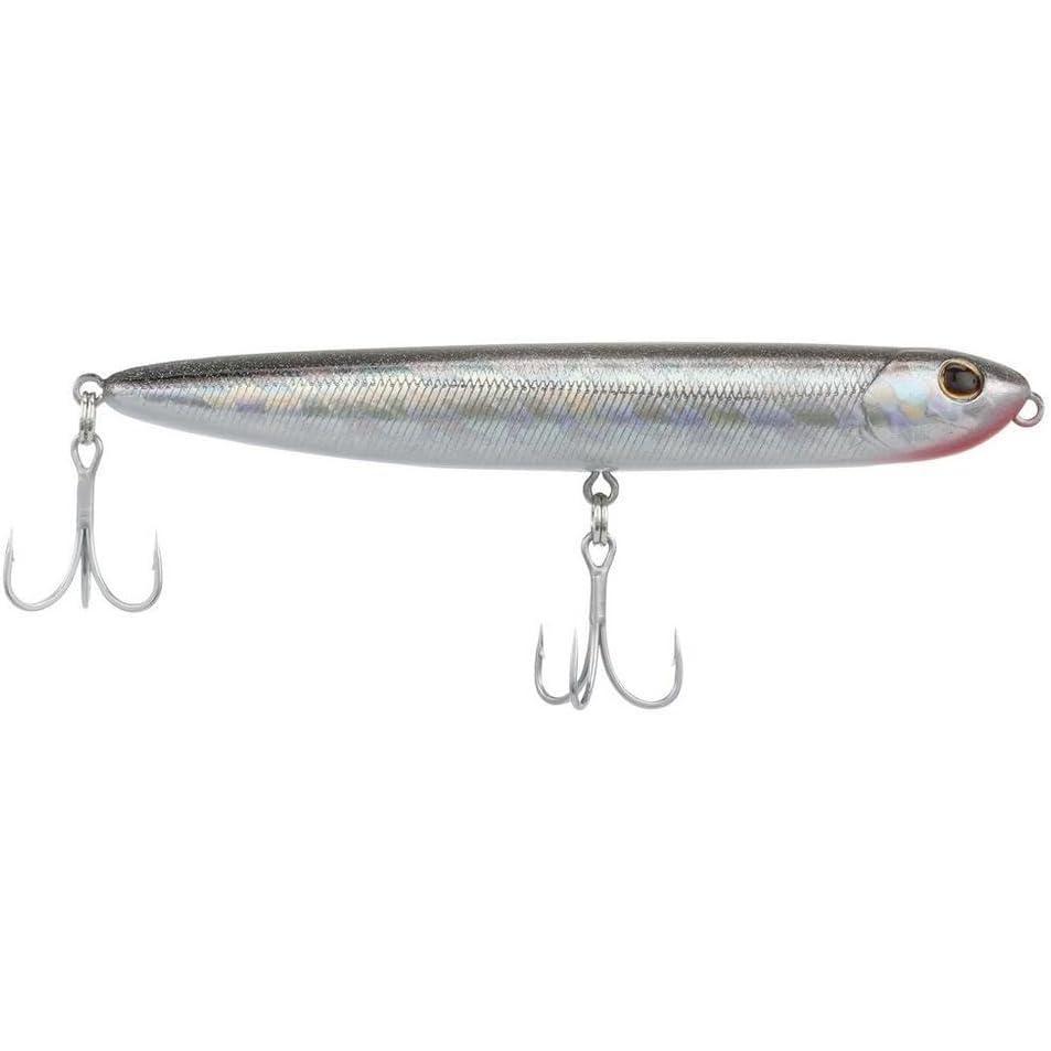 imageBerkley Saltwater Drift Walker Topwater Fishing Lure Black Silver 12 oz 43in Tail Weighted Design Tuned for Casting Distance Equipped with Fusion19 Hook