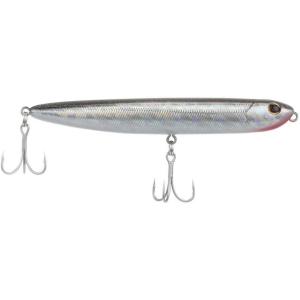 Berkley Saltwater Drift Walker Topwater Fishing Lure, Black Silver, 1/2 oz, 4.3in, Tail Weighted Design Tuned for Casting Distance, Equipped with Fusion19 Hook