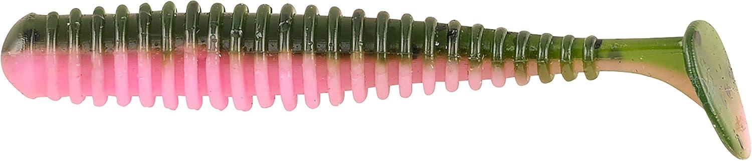 imageBerkley Paddle Tail Trout Fishing Bait 2 in French Pearl Multipurpose Reliable Paddle Tail Actions Eyepopping Colors Multiple Rigging OptionsBaby Rainbow