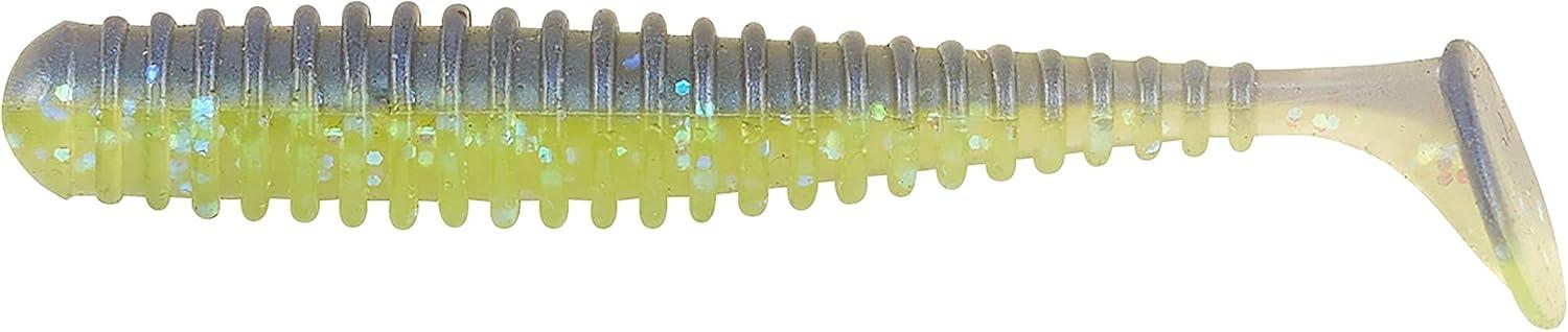 imageBerkley Paddle Tail Trout Fishing Bait 2 in French Pearl Multipurpose Reliable Paddle Tail Actions Eyepopping Colors Multiple Rigging OptionsElectric Blue Chartreuse