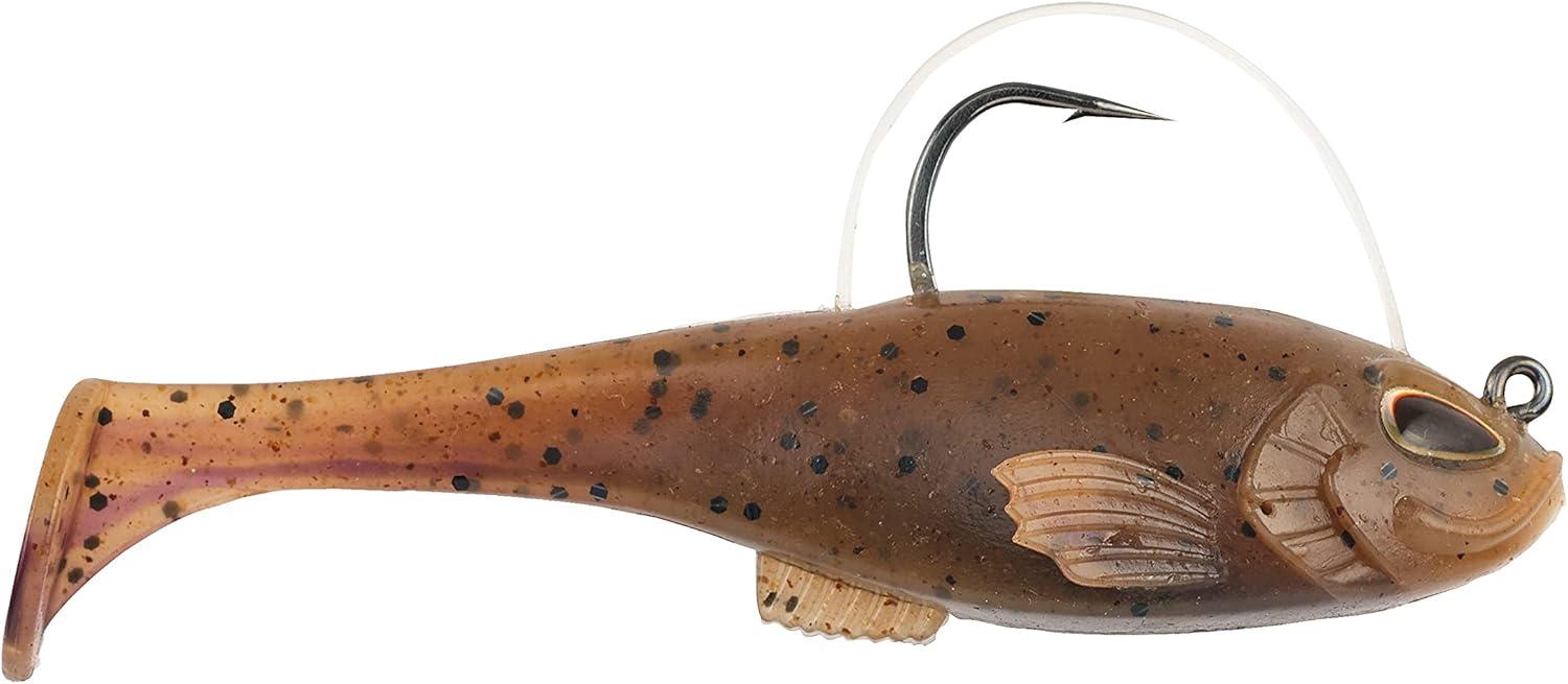 imageBerkley PowerBait Agent E Fishing Soft BaitGreen Pumpkin Red Fleck