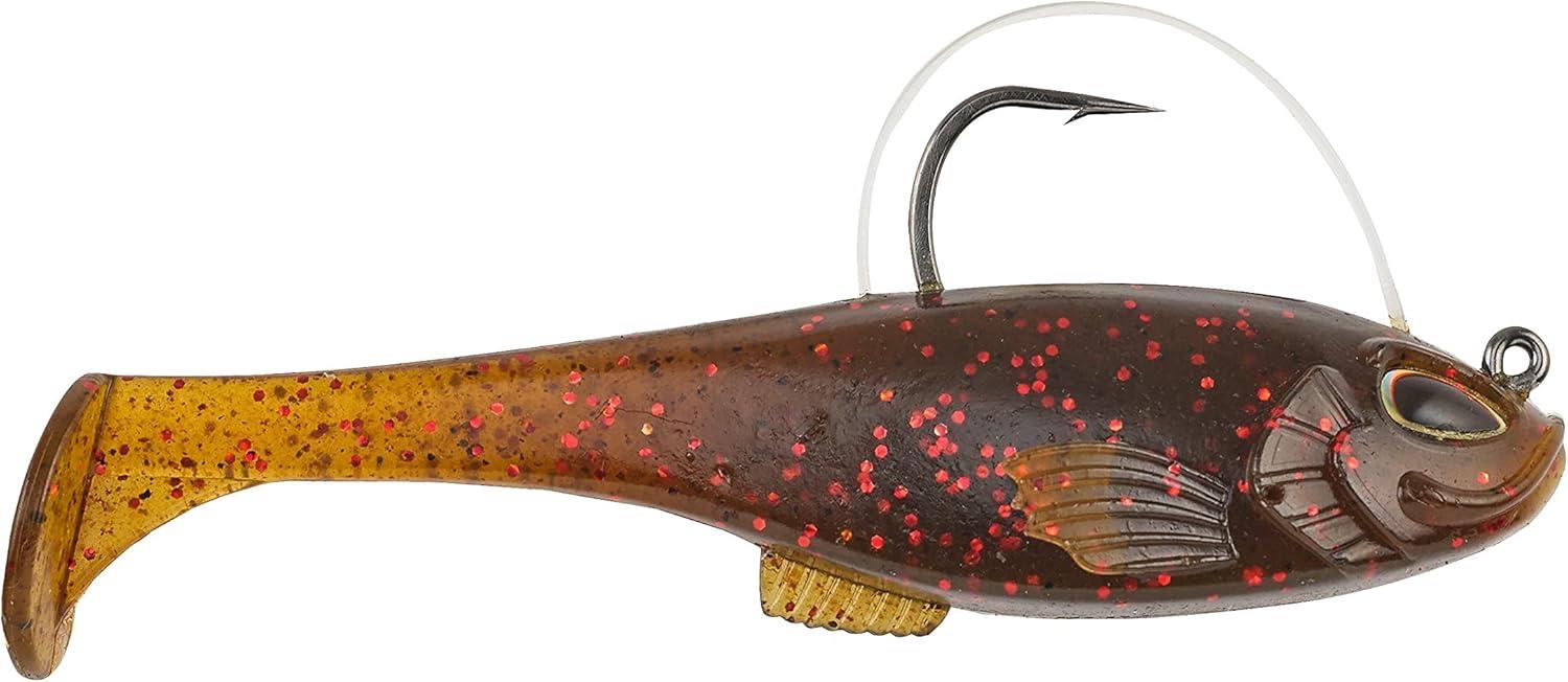 imageBerkley PowerBait Agent E Fishing Soft BaitGreen Pumpkin Red Fleck