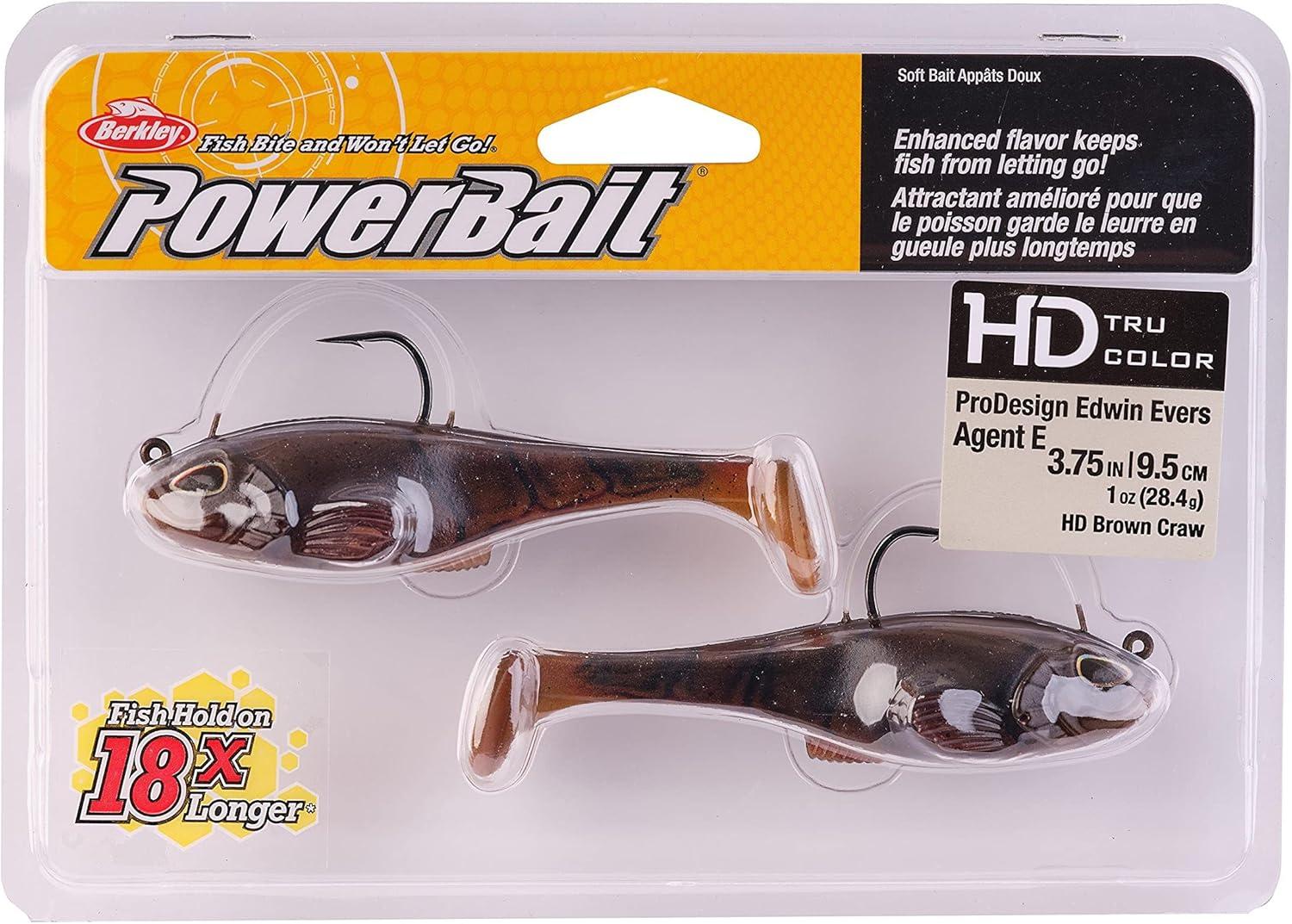 imageBerkley PowerBait Agent E Fishing Soft BaitHD Brown Craw