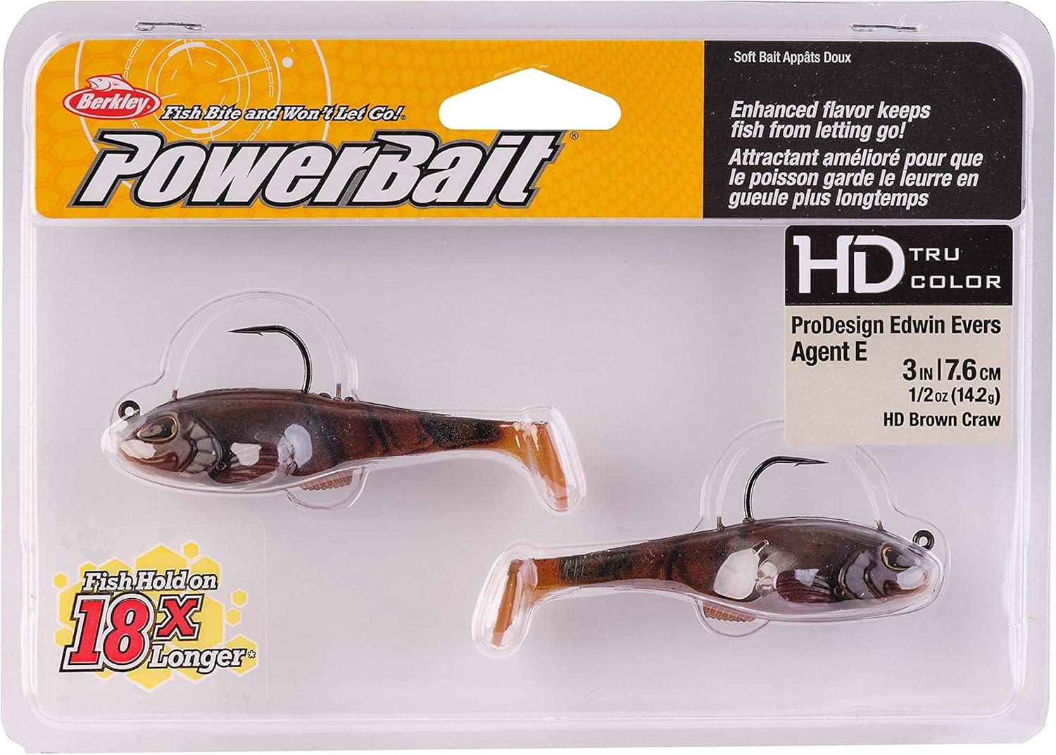 imageBerkley PowerBait Agent E Fishing Soft BaitHD Brown Craw