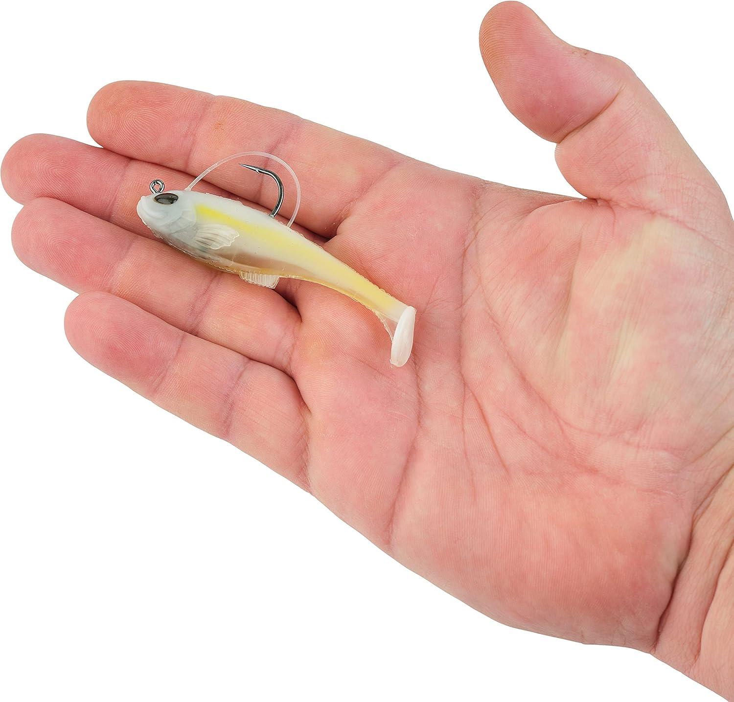 imageBerkley PowerBait Agent E Fishing Soft BaitHD Chartreuse Shad