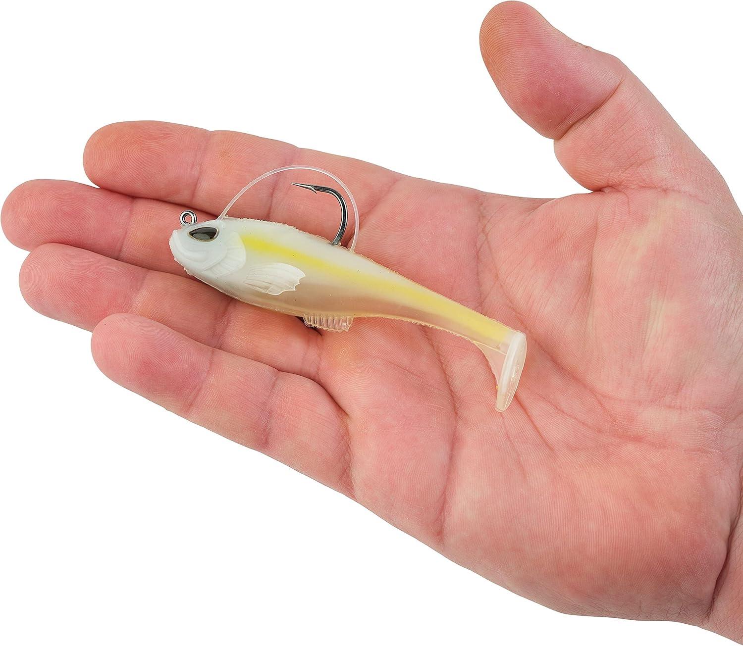 imageBerkley PowerBait Agent E Fishing Soft BaitHD Chartreuse Shad