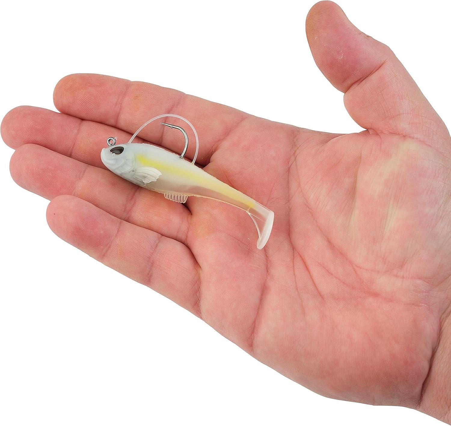 imageBerkley PowerBait Agent E Fishing Soft BaitHD Chartreuse Shad