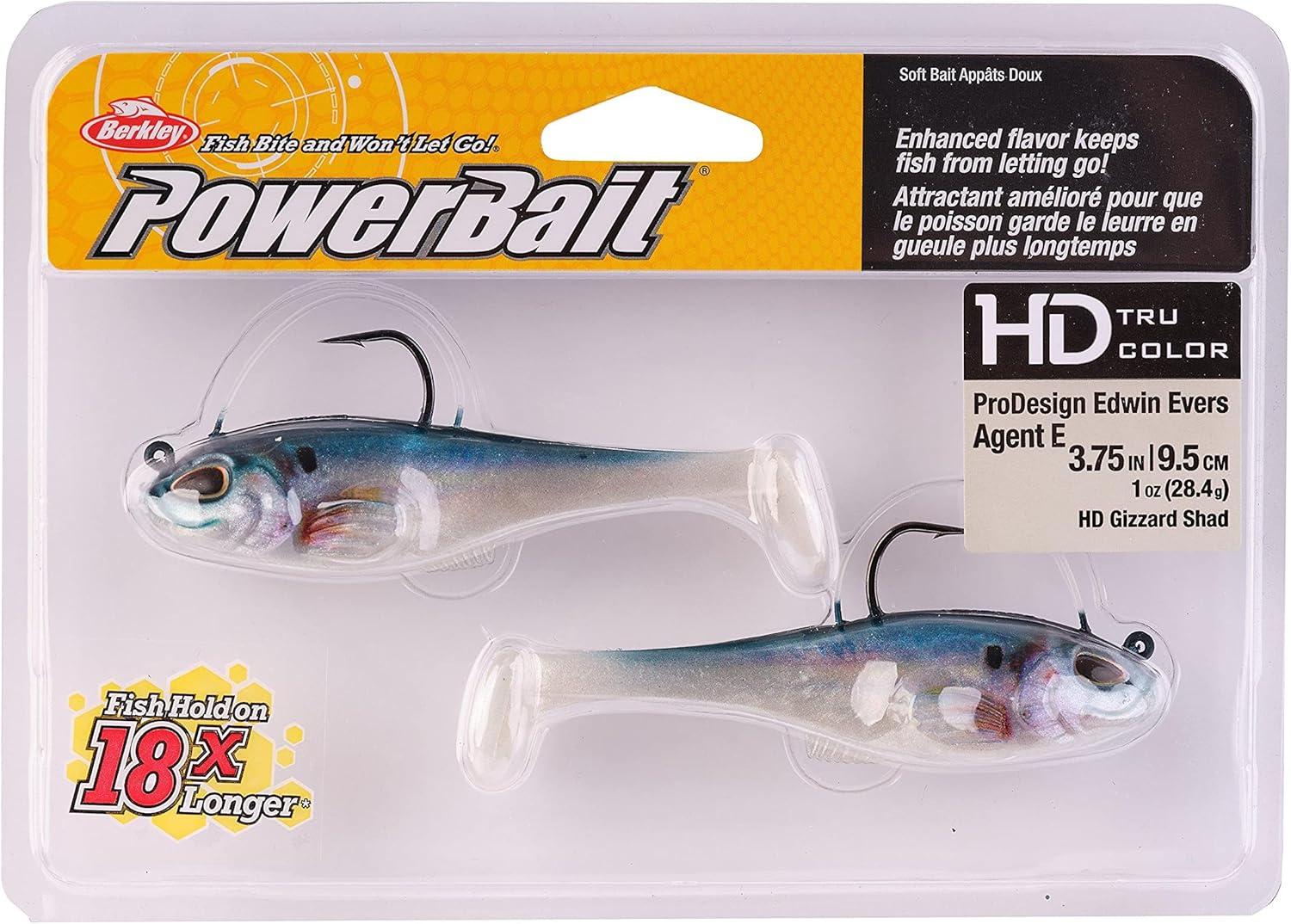 imageBerkley PowerBait Agent E Fishing Soft BaitHD Gizzard Shad