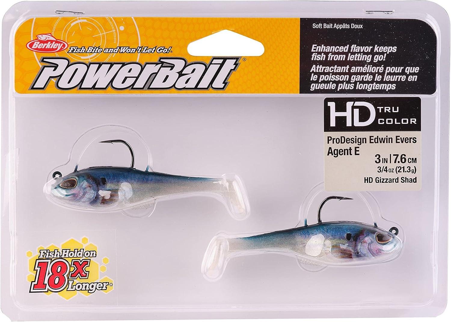 imageBerkley PowerBait Agent E Fishing Soft BaitHD Gizzard Shad