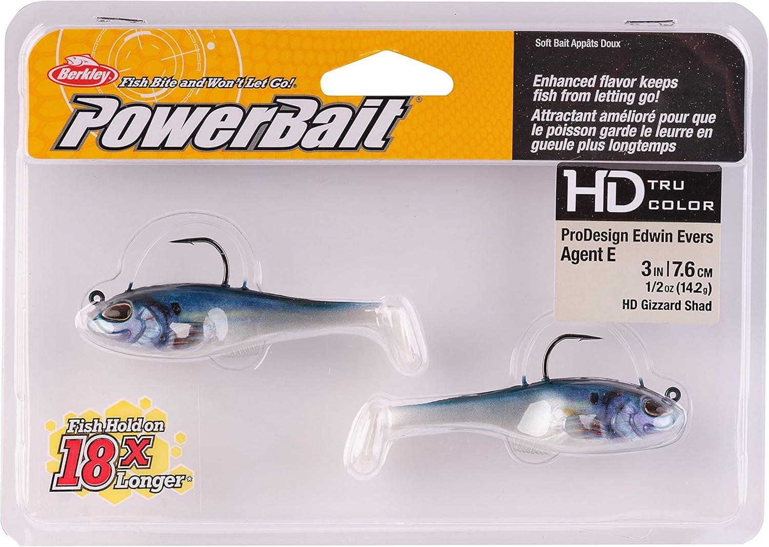 imageBerkley PowerBait Agent E Fishing Soft BaitHD Gizzard Shad