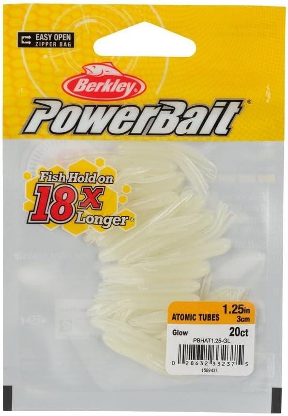 imageBerkley PowerBait Atomic Tubes Fishing Soft BaitGlow