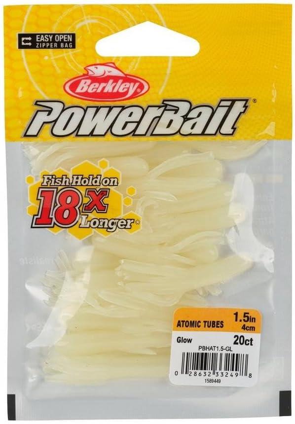 imageBerkley PowerBait Atomic Tubes Fishing Soft BaitGlow