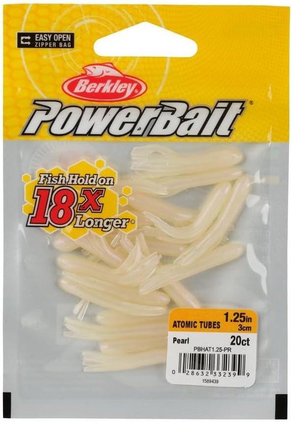 imageBerkley PowerBait Atomic Tubes Fishing Soft BaitPearl