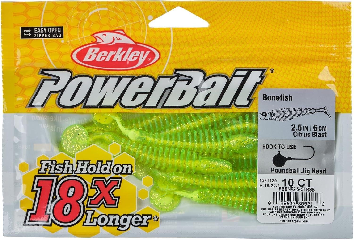 imageBerkley PowerBait Bonefish Fishing Soft BaitCitrus Blast