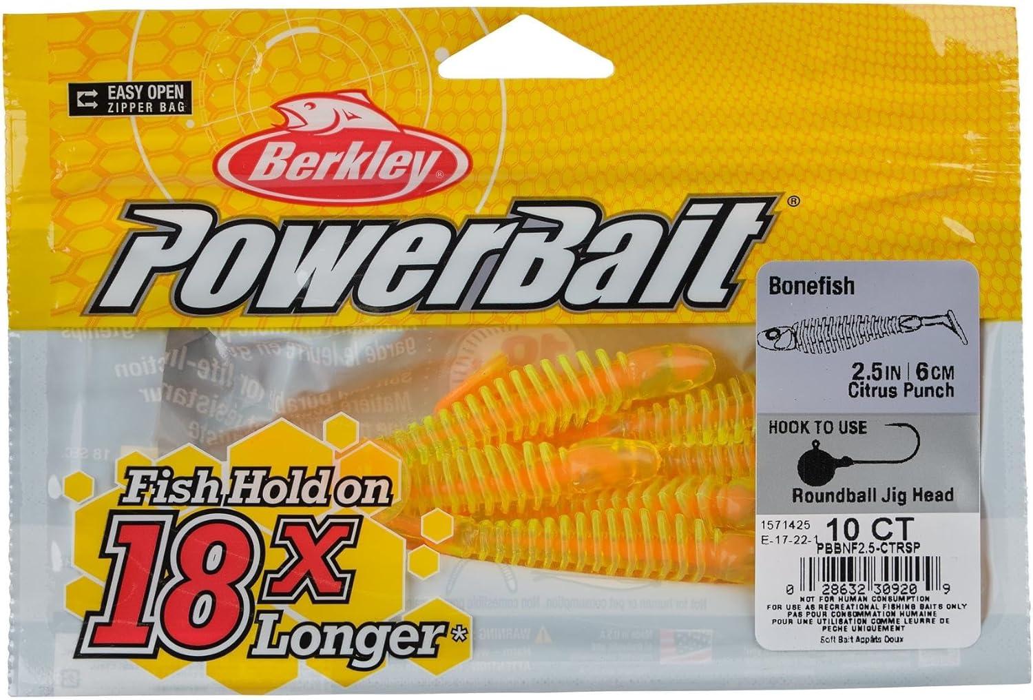 imageBerkley PowerBait Bonefish Fishing Soft BaitCitrus Punch