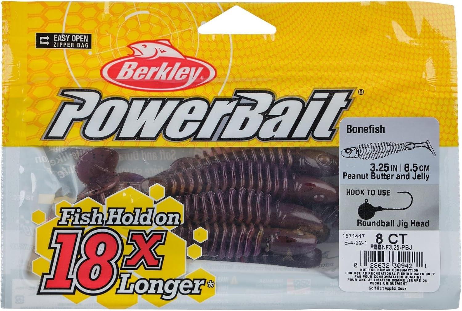 imageBerkley PowerBait Bonefish Fishing Soft BaitPeanut Butter and Jelly