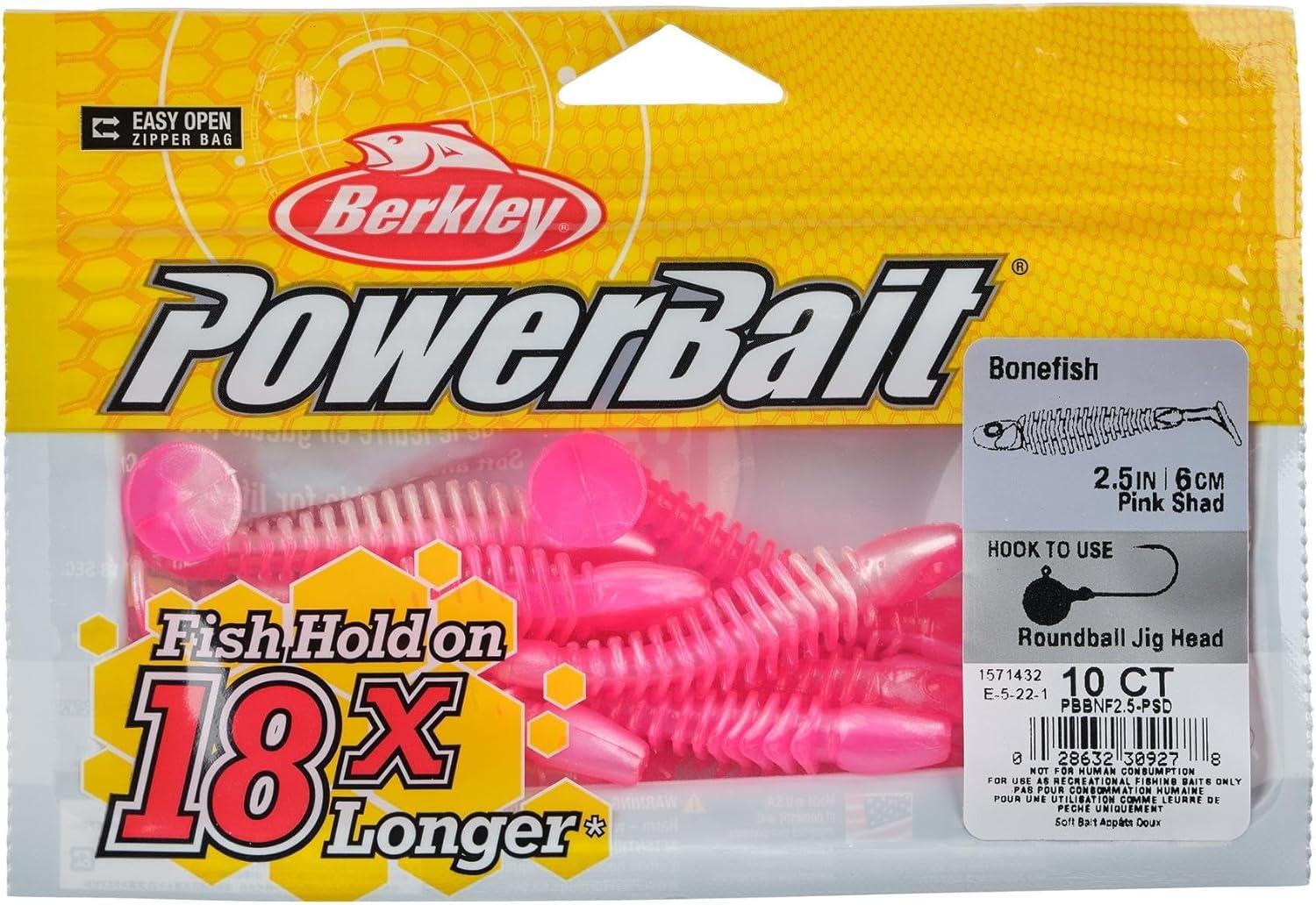 imageBerkley PowerBait Bonefish Fishing Soft BaitPink Shad