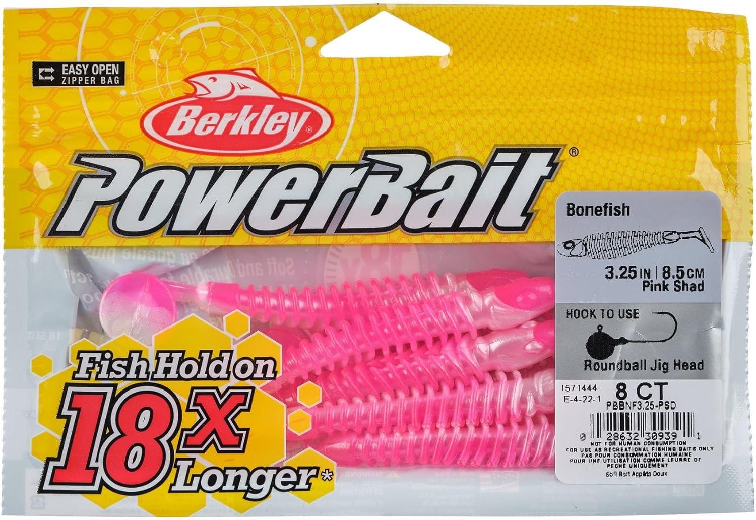 imageBerkley PowerBait Bonefish Fishing Soft BaitPink Shad