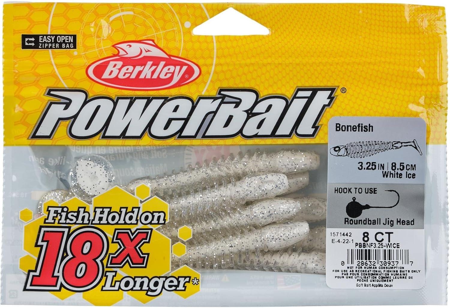imageBerkley PowerBait Bonefish Fishing Soft BaitWhite Ice