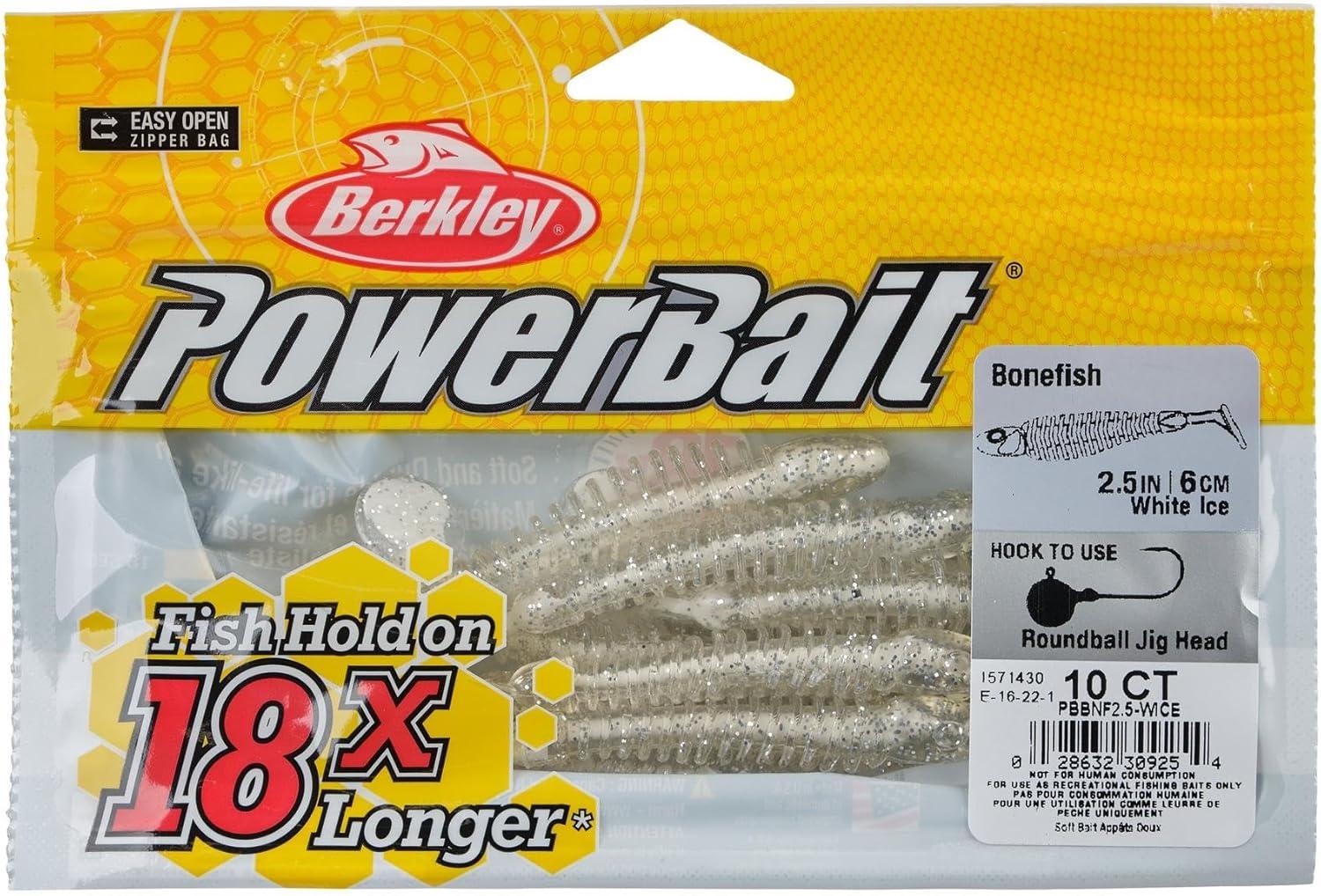 imageBerkley PowerBait Bonefish Fishing Soft BaitWhite Ice