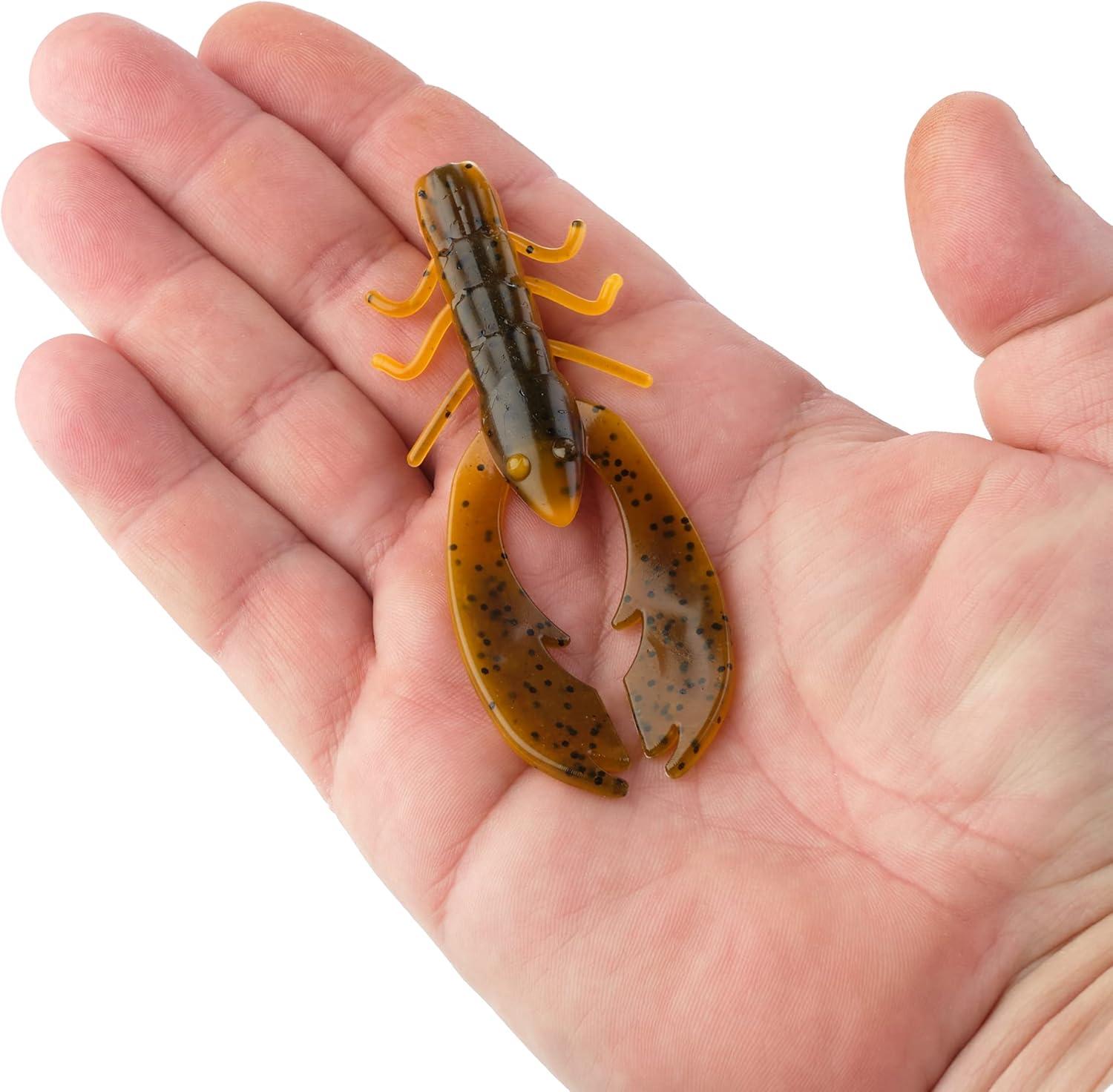 imageBerkley PowerBait Crazy Legs Chigger Craw Soft Plastic Lure 8 Pack Bass FishingAlabama Craw