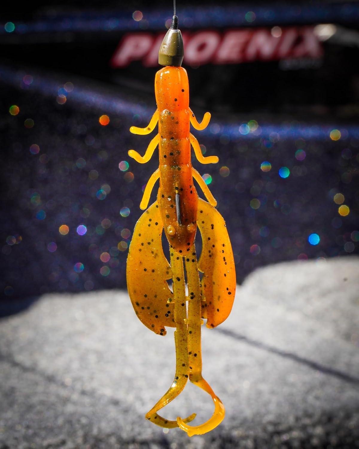 imageBerkley PowerBait Crazy Legs Chigger Craw Soft Plastic Lure 8 Pack Bass FishingWatermelon Candy