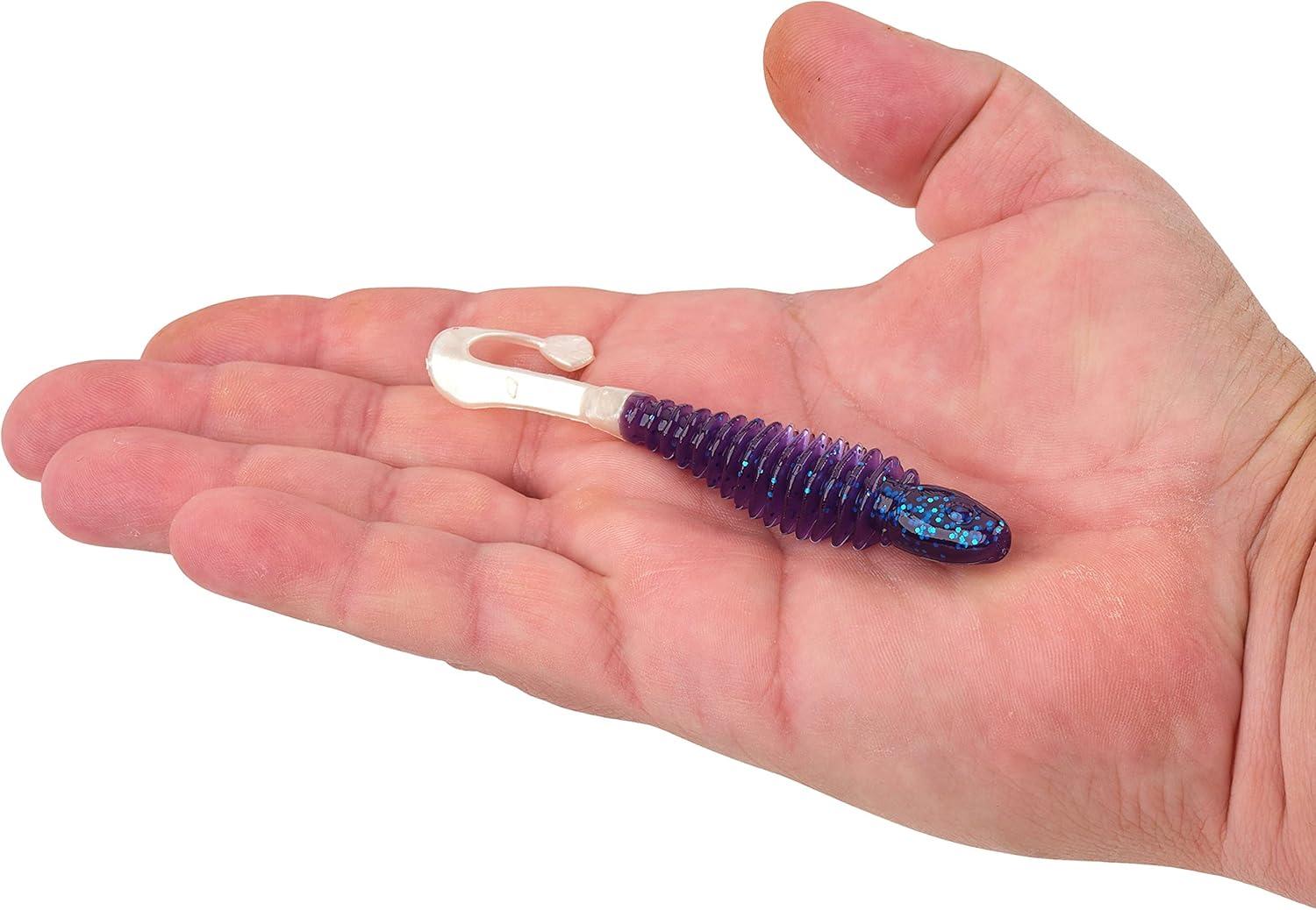 imageBerkley PowerBait Curly Bones Fishing Soft BaitElectric BlueWhite