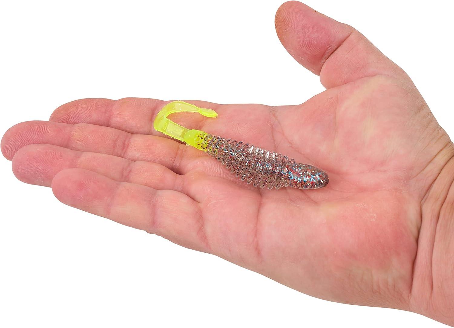 imageBerkley PowerBait Curly Bones Fishing Soft BaitFirecrackerChartreuse