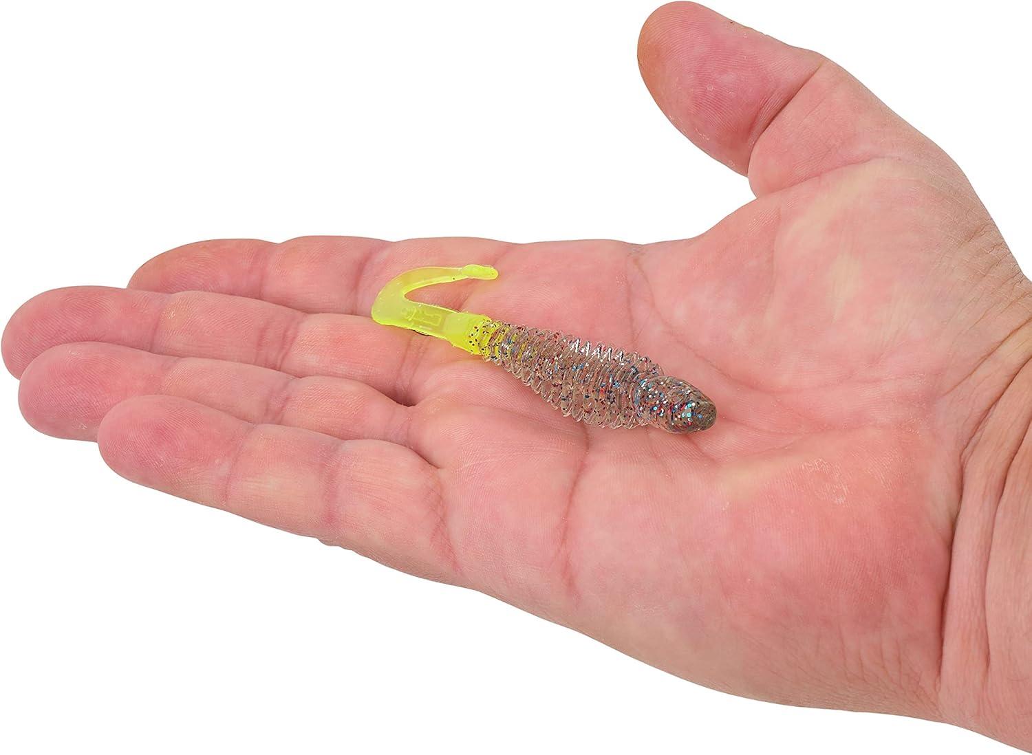 imageBerkley PowerBait Curly Bones Fishing Soft BaitFirecrackerChartreuse