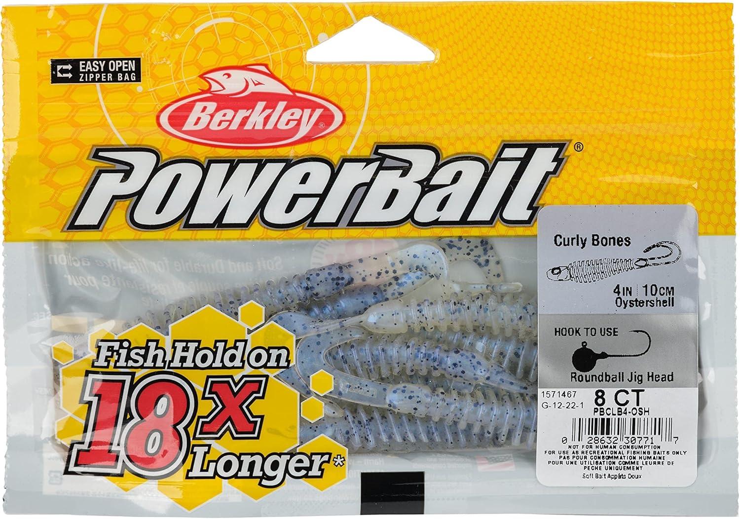 imageBerkley PowerBait Curly Bones Fishing Soft BaitOyster Shell