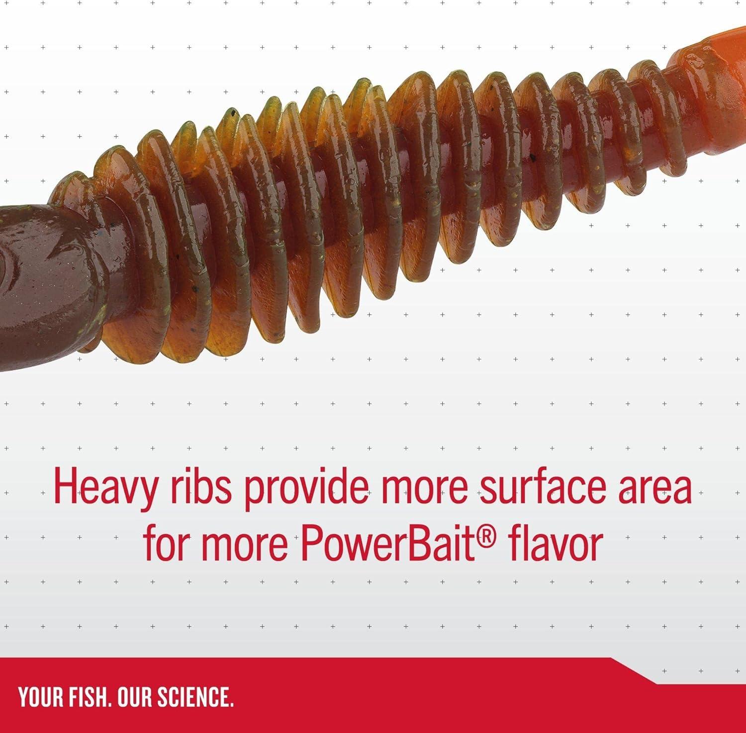imageBerkley PowerBait Curly Bones Fishing Soft BaitPurpleChartreuse