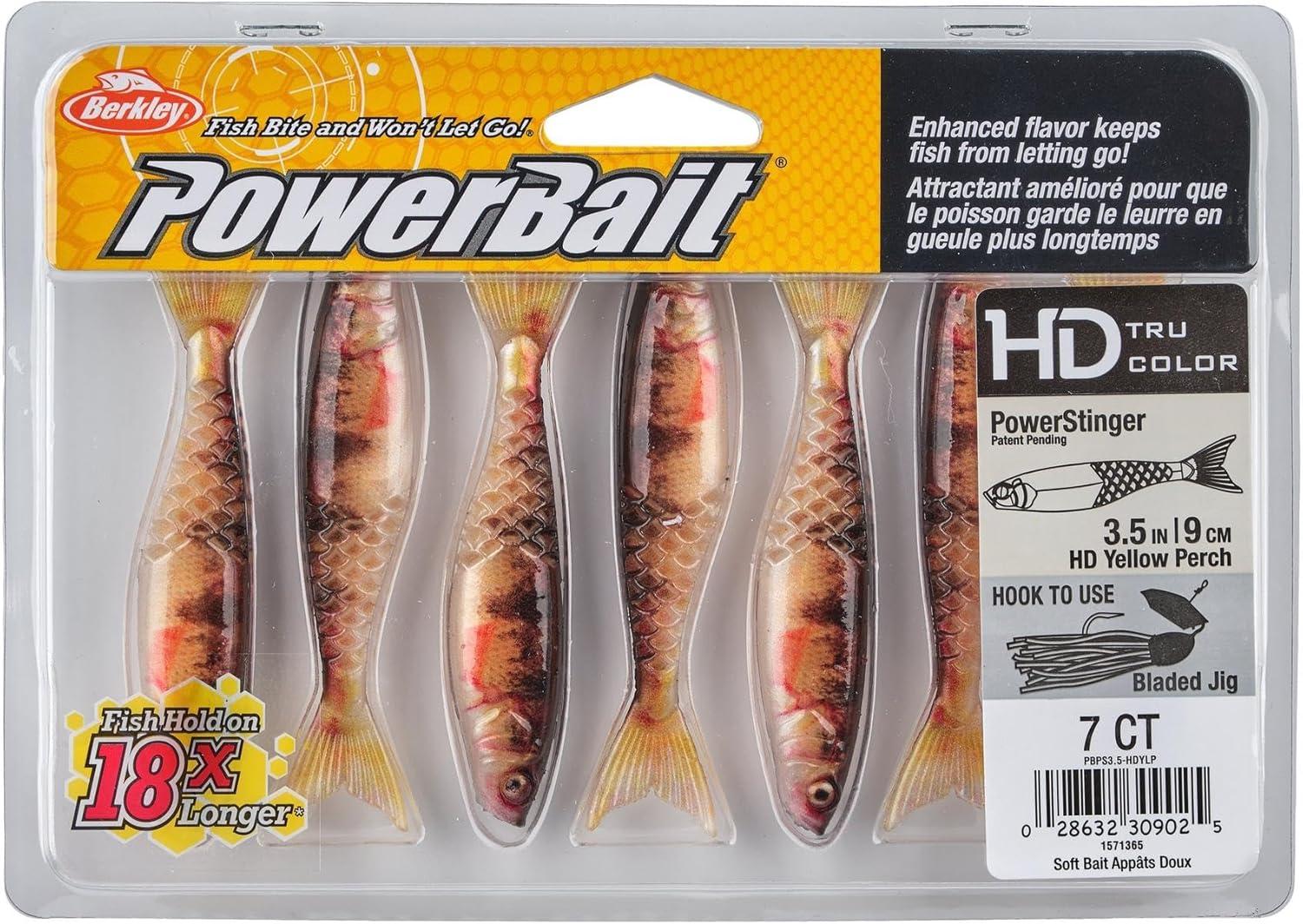 imageBerkley PowerBait PowerStinger Fishing Soft BaitHD Yellow Perch