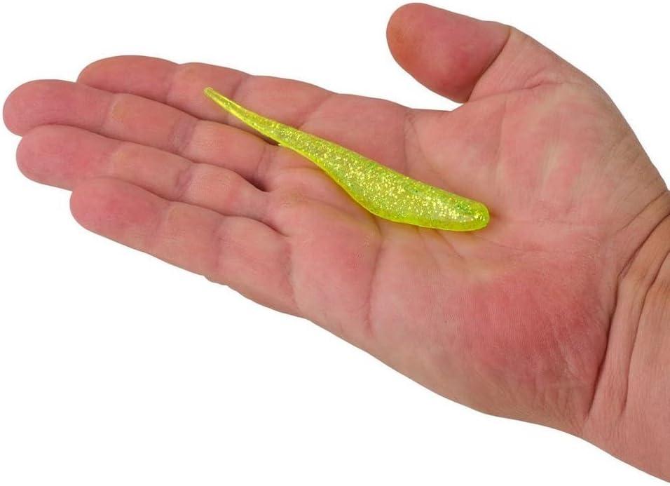imageBerkley PowerBait Saltwater Bonga Shad Fishing Soft BaitChartreuse Silver Flash