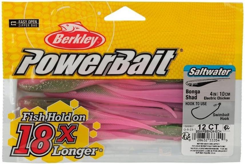 imageBerkley PowerBait Saltwater Bonga Shad Fishing Soft BaitElectric Chicken