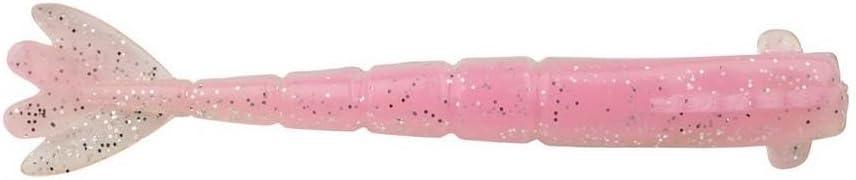 imageBerkley PowerBait Saltwater Bonga Shrimp Fishing Soft Bait Irresistible Scent and Flavor Realistic Shrimp Profile and Action Perfect for Redfish Trout Snook and MorePink Flash