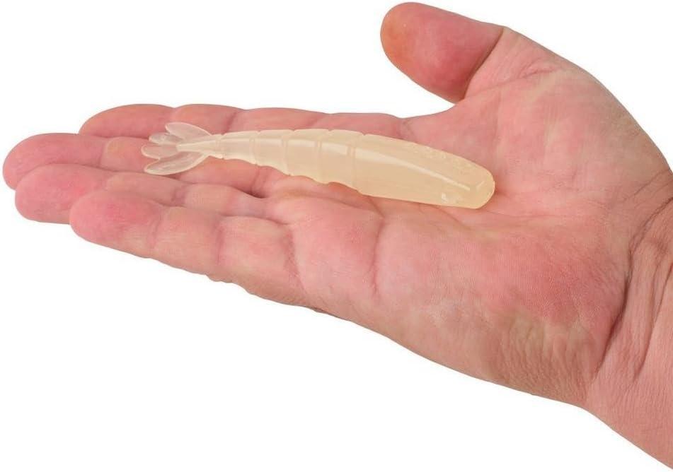 imageBerkley PowerBait Saltwater Bonga Shrimp Fishing Soft Bait Irresistible Scent and Flavor Realistic Shrimp Profile and Action Perfect for Redfish Trout Snook and MoreGlow