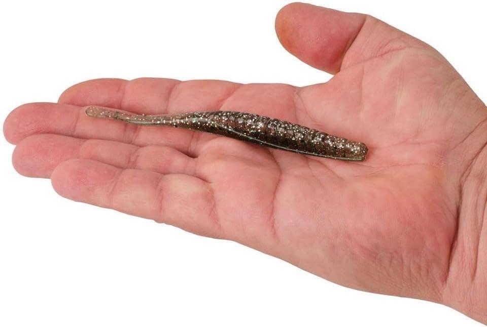 imageBerkley PowerBait Saltwater Bonga Stick Fishing Soft Bait Irresistible Scent and Flavor Ideal for Bass Redfish Trout and MoreSilver Flash