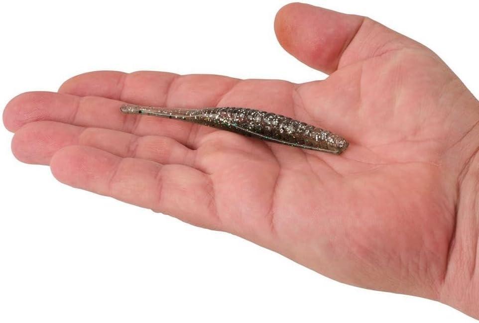 imageBerkley PowerBait Saltwater Bonga Stick Fishing Soft Bait Irresistible Scent and Flavor Ideal for Bass Redfish Trout and MoreSilver Flash