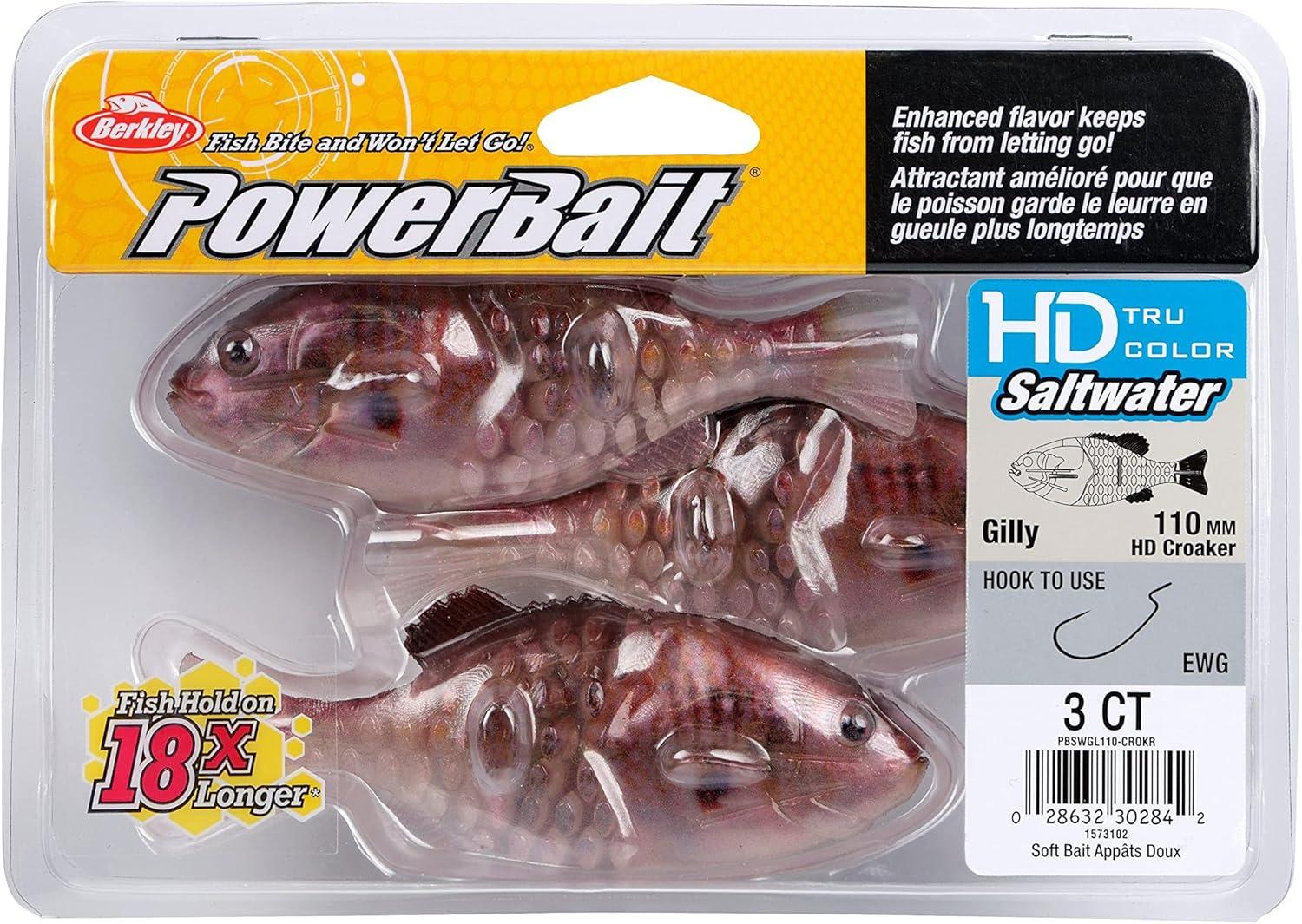 imageBerkley PowerBait Saltwater Gilly Fishing Soft BaitHD Croaker