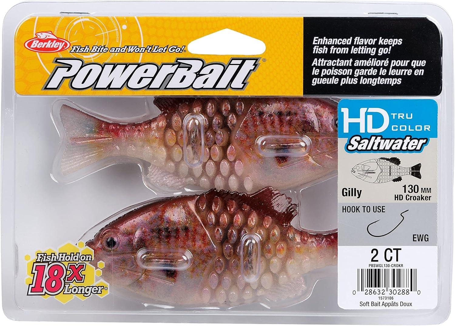 imageBerkley PowerBait Saltwater Gilly Fishing Soft BaitHD Croaker