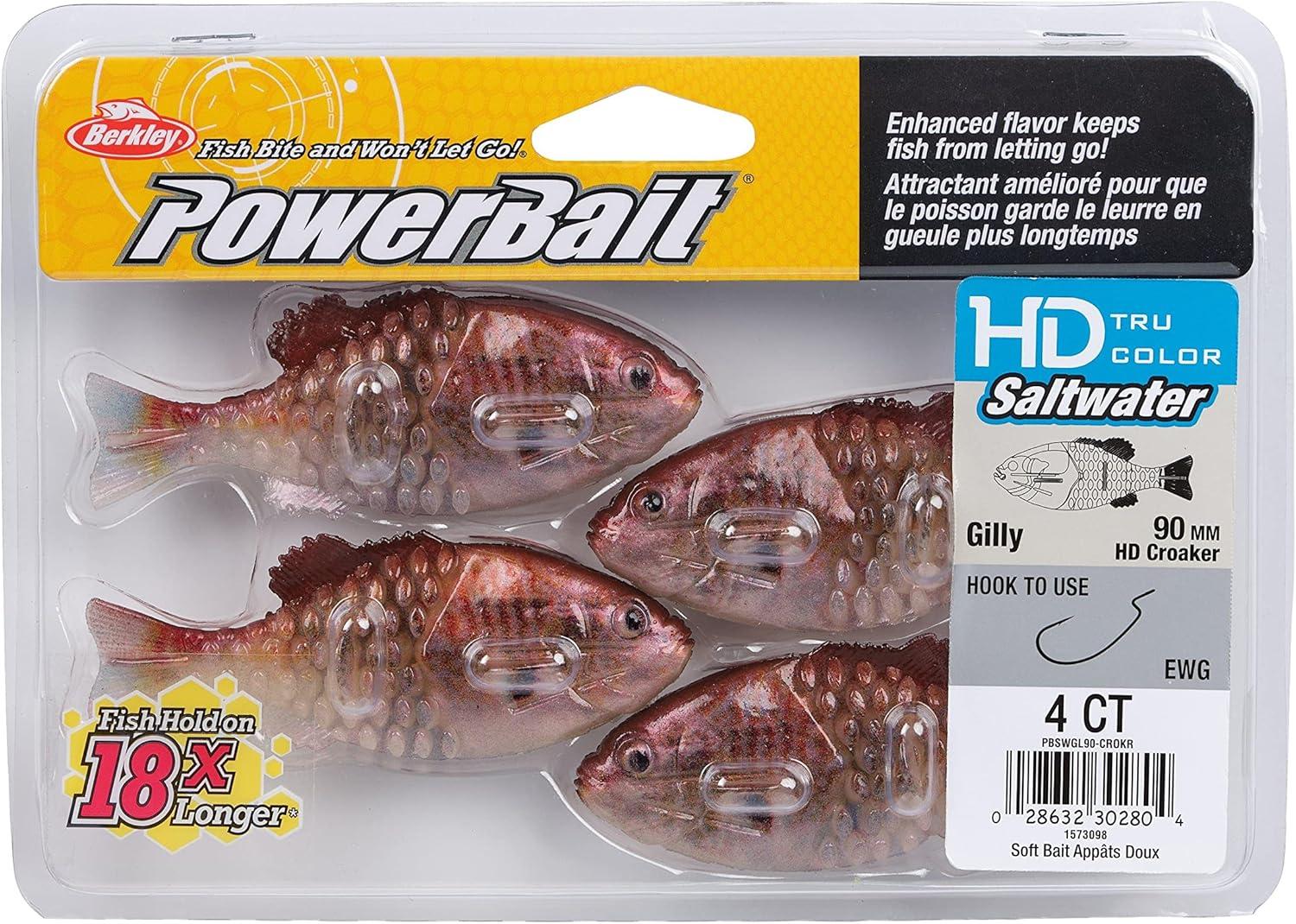imageBerkley PowerBait Saltwater Gilly Fishing Soft BaitHD Croaker