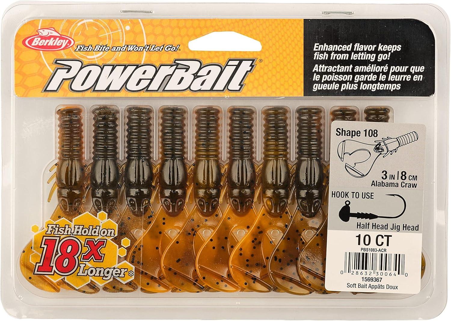 imageBerkley PowerBait Shape 108 Fishing Soft BaitAlabama Craw