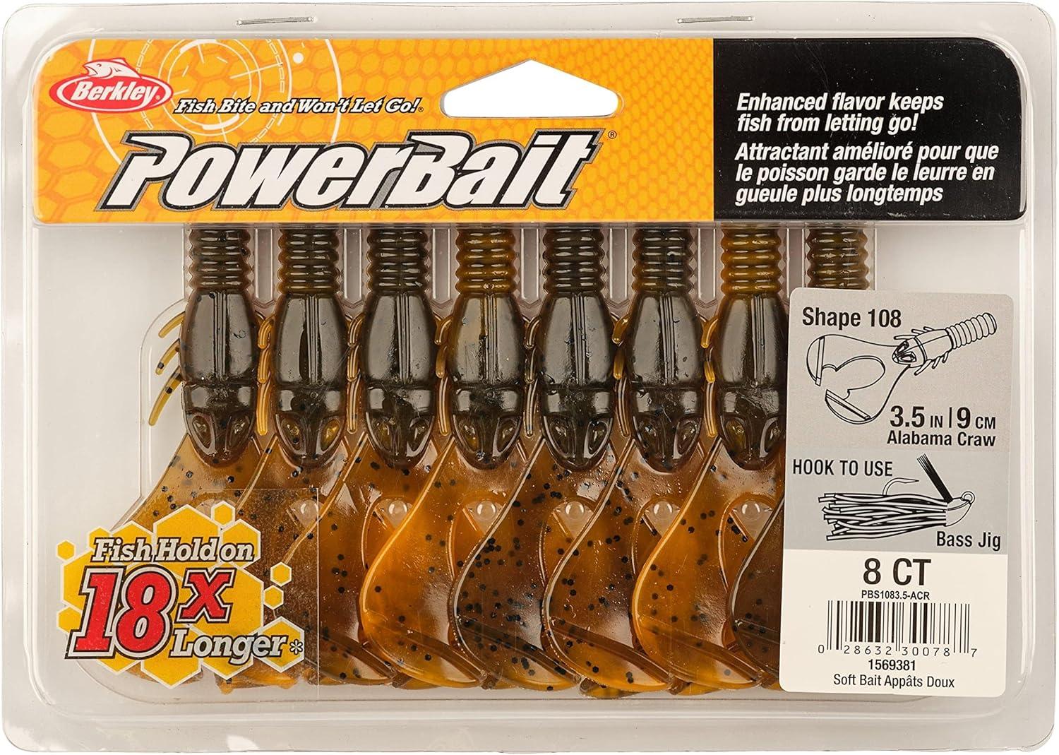 imageBerkley PowerBait Shape 108 Fishing Soft BaitAlabama Craw