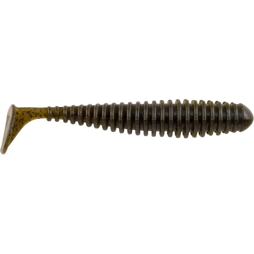 imageBerkley Paddle Tail Trout Fishing Bait 2 in French Pearl Multipurpose Reliable Paddle Tail Actions Eyepopping Colors Multiple Rigging OptionsGreen Pumpkin