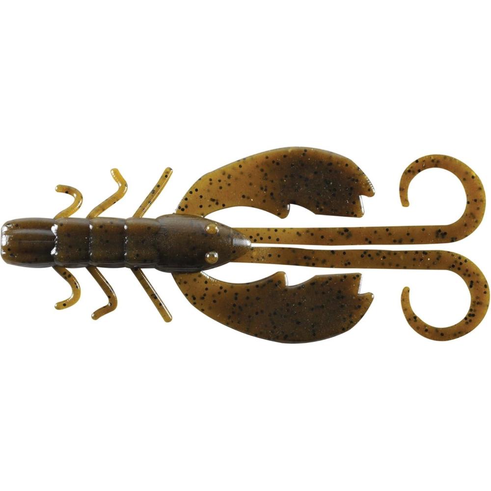 imageBerkley PowerBait Crazy Legs Chigger Craw Soft Plastic Lure 8 Pack Bass FishingGreen Pumpkin