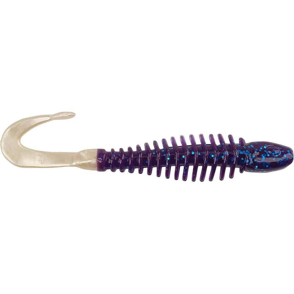 imageBerkley PowerBait Curly Bones Fishing Soft BaitElectric BlueWhite